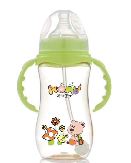 媽咪王子PPSU寬口自動(dòng)吸300ml弧形奶瓶