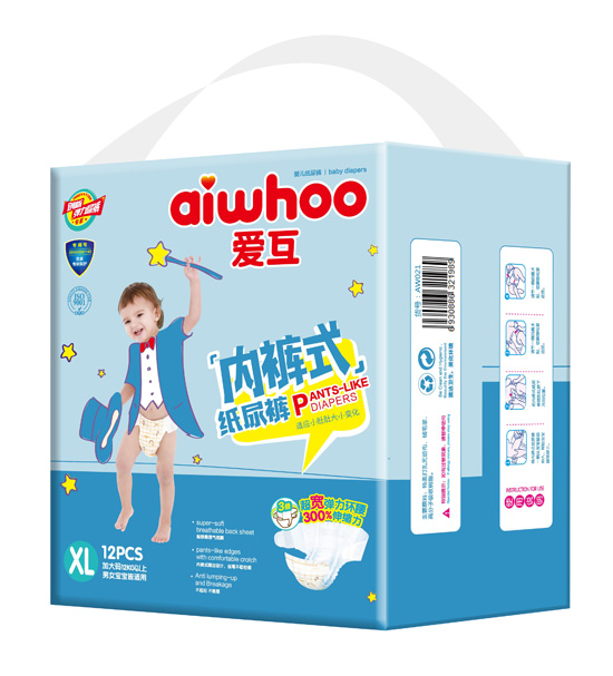 愛(ài)互內(nèi)褲式紙尿褲XL12片