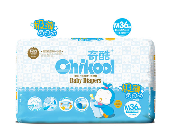 奇酷極薄自由動紙尿褲M36