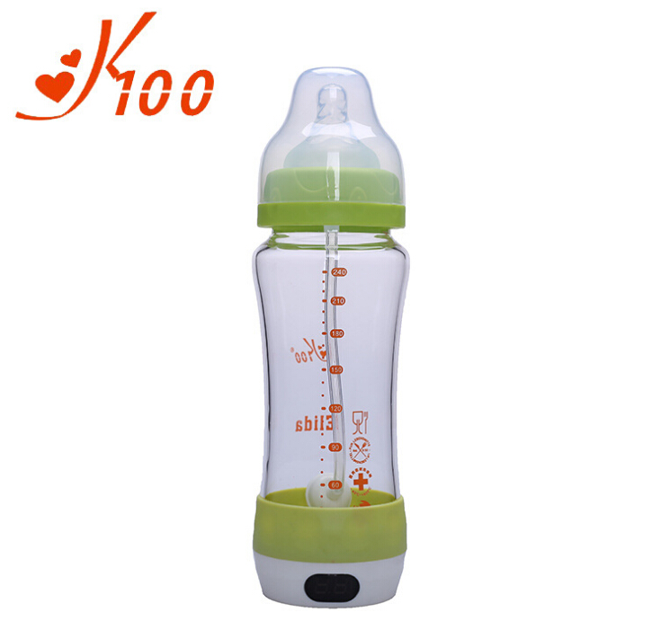 K100智能測溫奶瓶綠色