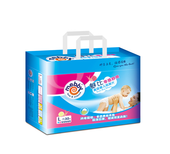 mebby魅比零感舒爽紙尿片L32片