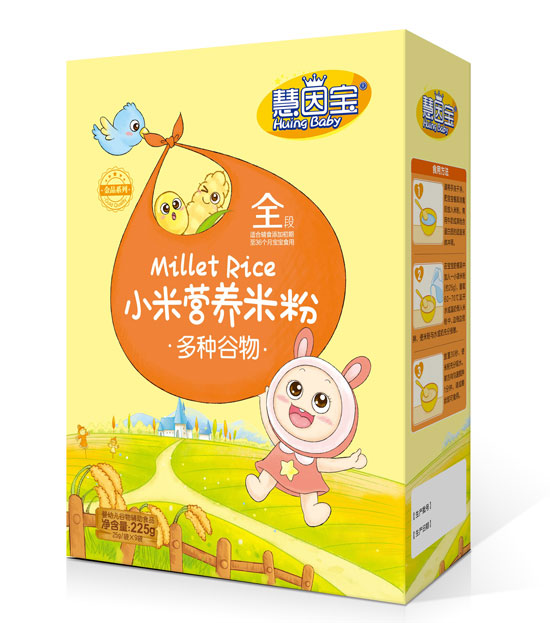 慧因?qū)毝喾N谷物盒裝小米營養(yǎng)米粉