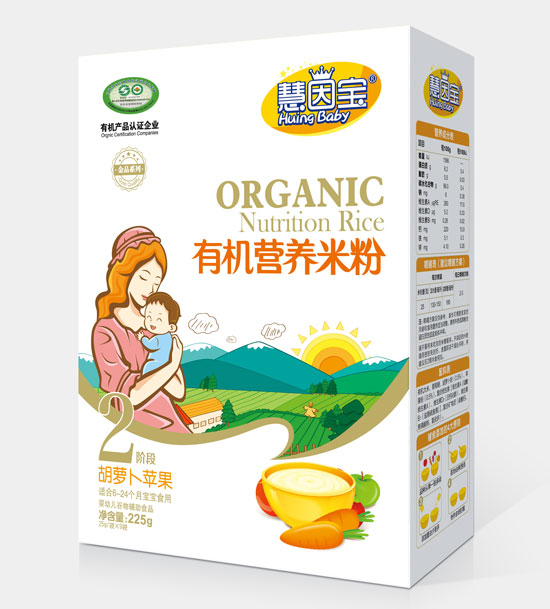 慧因?qū)毢}卜蘋(píng)果2段盒裝有機(jī)營(yíng)養(yǎng)米粉