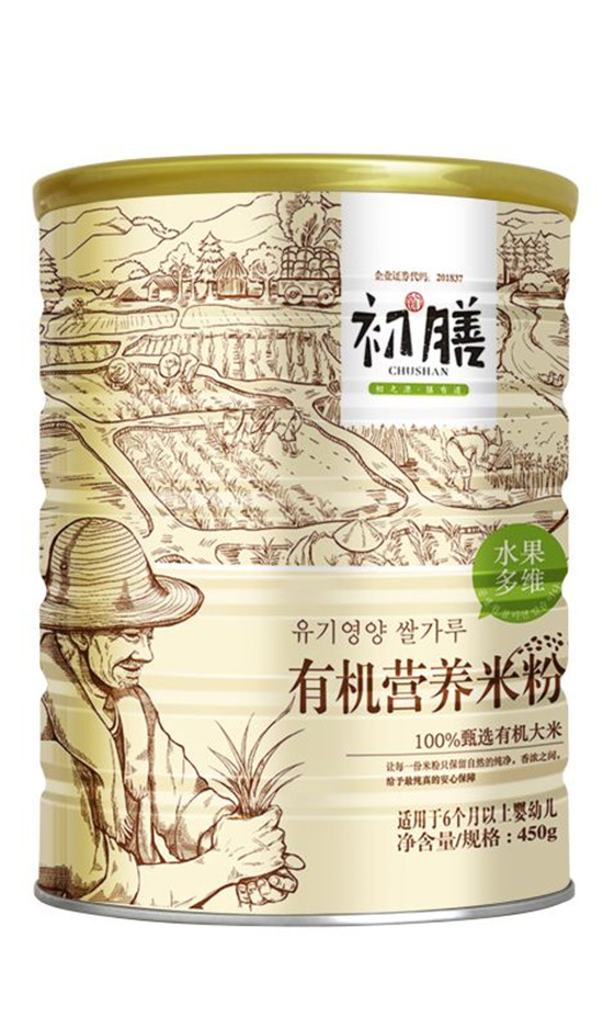 初膳有機(jī)營(yíng)養(yǎng)米粉水果多維聽裝