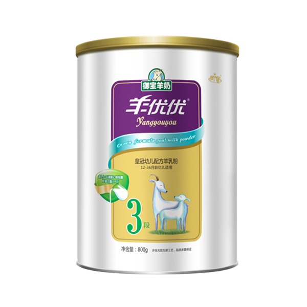 羊優(yōu)優(yōu)皇冠幼兒配方羊奶粉3段罐裝
