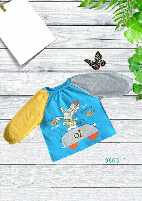 快樂(lè)小天天衛(wèi)衣 藍(lán)黃色