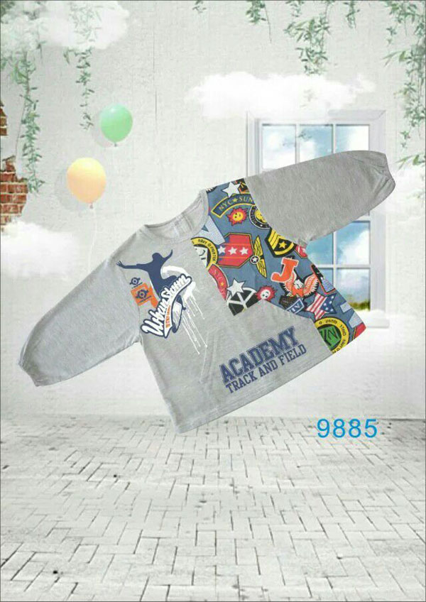 快樂小天天衛(wèi)衣 灰色 帶圖案