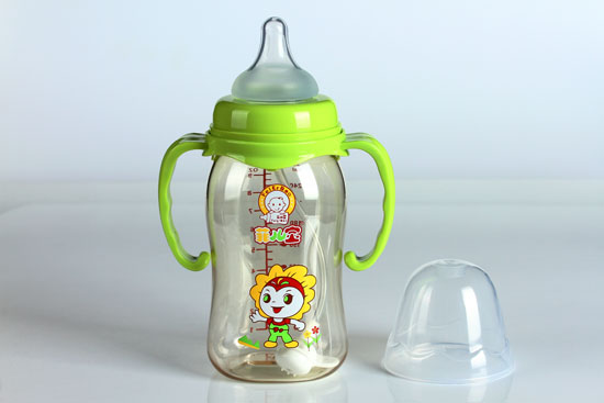 菲兒寶280ML寬口全自動PPSU奶瓶綠色