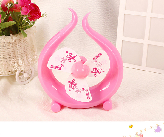 柯麗雅充電水滴小風(fēng)扇粉色