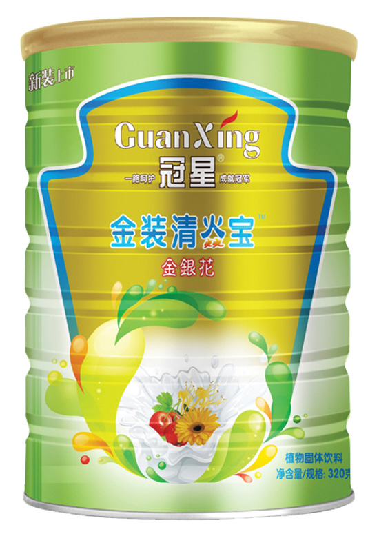 冠星金銀花清焱寶320克聽裝
