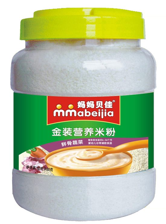 媽媽貝佳鮮骨蔬菜800克營養(yǎng)米粉