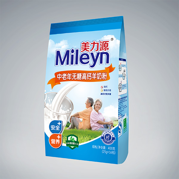 美力源中老年無(wú)糖高鈣羊奶粉袋裝