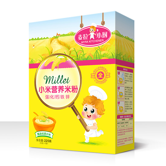 麥拉小廚-小米營養(yǎng)米粉盒裝-強(qiáng)化鈣鐵鋅