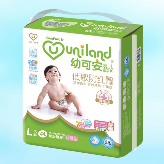 幼可安超薄嬰兒紙尿褲L碼44入