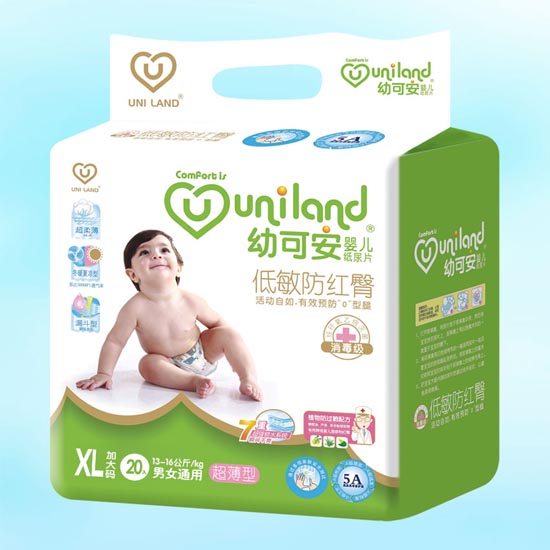 幼可安超薄嬰兒紙尿片XL碼20入