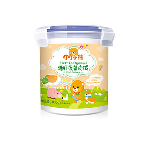 叮叮小熊肉絨-豬肝菠菜