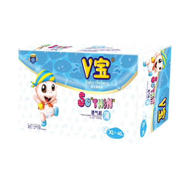 V寶透氣超薄尿褲大包裝XL40