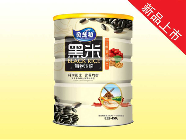 貝芝初紅棗核桃-黑米營養(yǎng)米粉聽裝