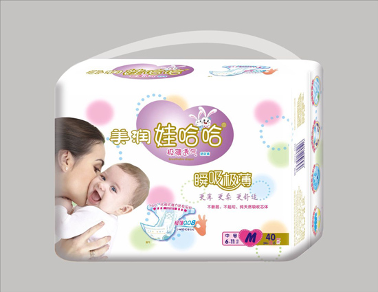美潤(rùn)娃哈哈瞬吸極薄紙尿褲M碼40片