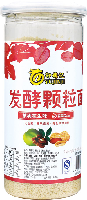 御錦記核桃花生味發(fā)酵顆粒面