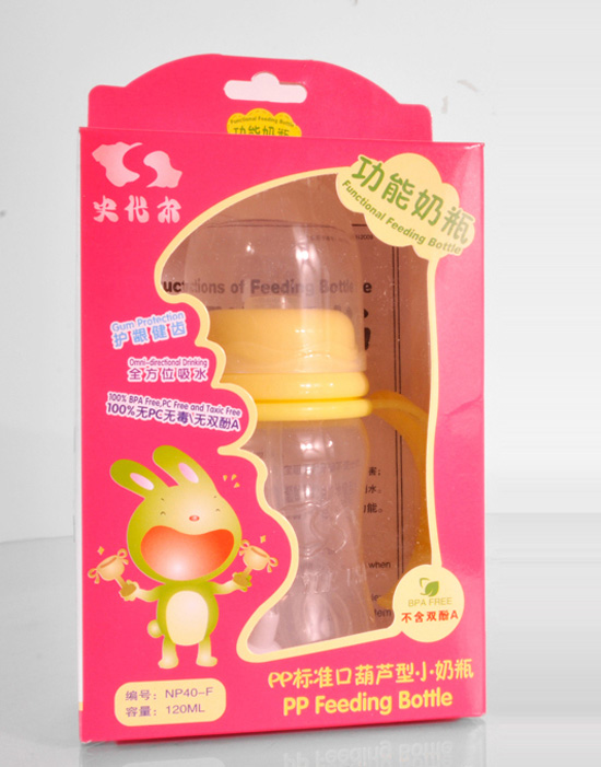 史代爾PP標準口葫蘆型奶瓶120ml黃