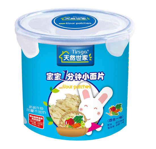 天然世家四合一小面片桶裝