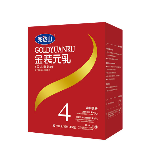 完達山金裝元乳兒童配方奶粉(4段)盒