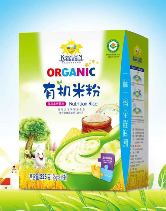 金盾愛嬰有機(jī)米粉盒裝