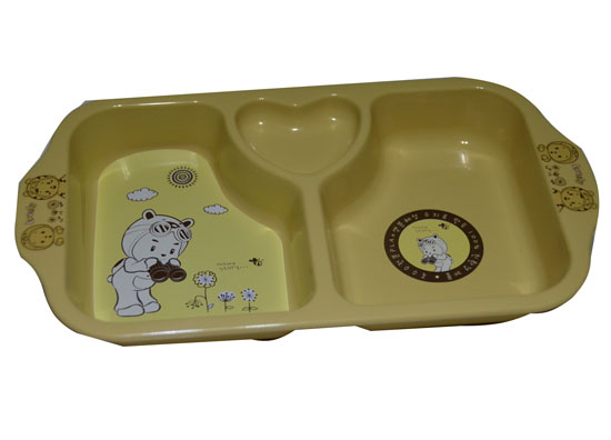 淞泰兒童三格餐盤 PP材質微波爐適用 分餐更健康