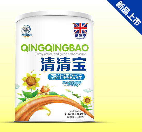 英貝臣強化鈣鐵鋅清清寶380g