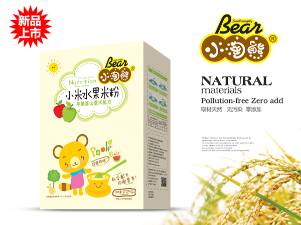 小淘熊蘋果淮山薏米小米水果米粉