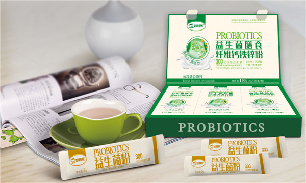 智慧熊益生菌膳食纖維鈣鐵鋅粉三合一禮盒裝
