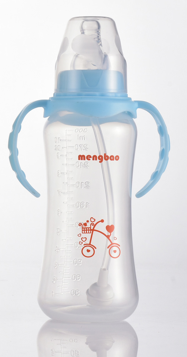 盟寶標口PP奶瓶-藍色