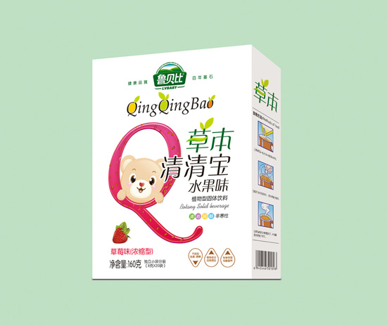 魯貝比草莓味草本清清寶盒裝