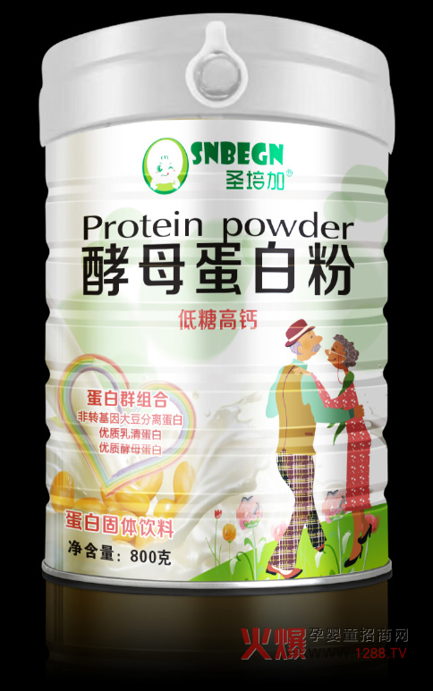 圣培加低糖高鈣酵母蛋白粉