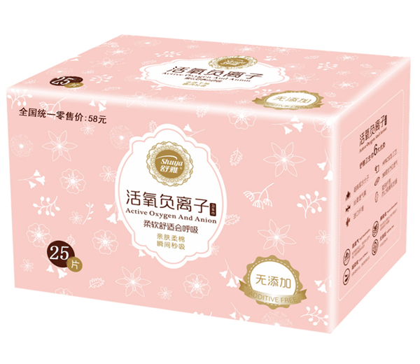 舒雅活氧負離子衛(wèi)生巾 25片
