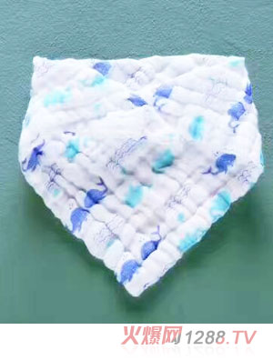 淘貝貓六層水洗紗布三角巾-藍色圖案.jpg 淘貝貓六層水洗紗布三角巾-藍色圖案.jpg