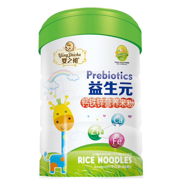 嬰之初益生元鈣鐵鋅營養(yǎng)米粉罐裝