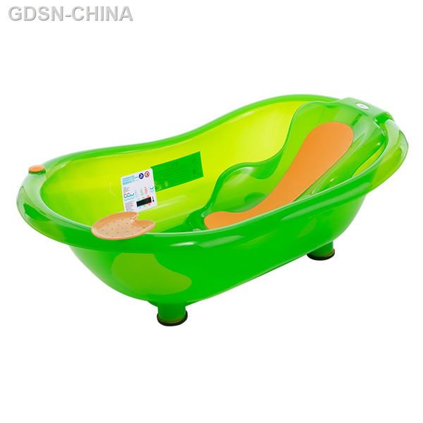 青蛙嘟迪測溫包膠躺板浴盆透明綠