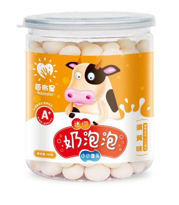 芭布星迷你奶泡泡小小饅頭-蛋黃味
