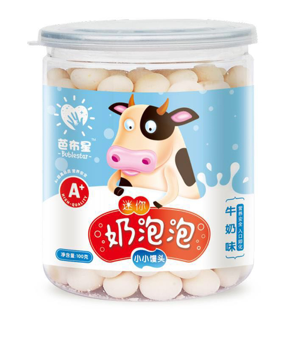 芭布星迷你奶泡泡小小饅頭-牛奶味