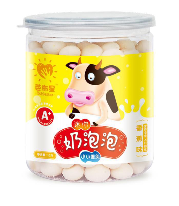 芭布星迷你奶泡泡小小饅頭-香蕉味