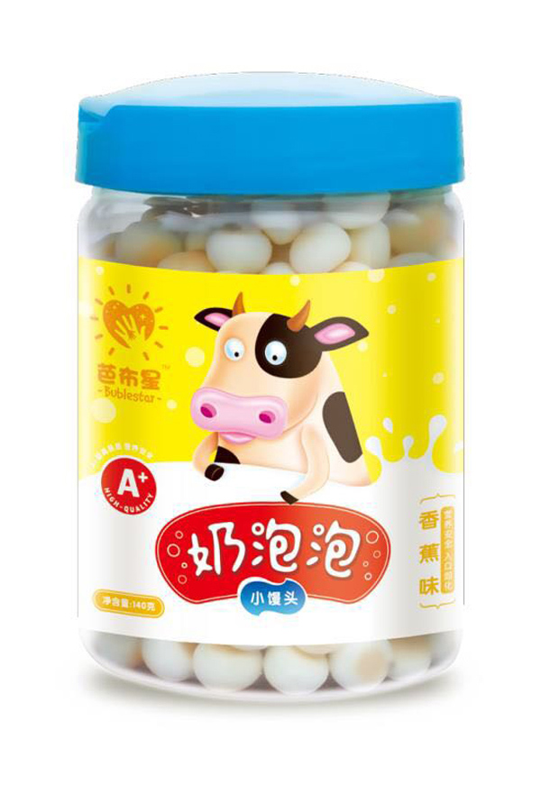 芭布星奶泡泡小饅頭-香蕉味