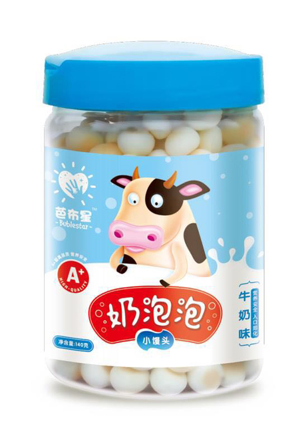 芭布星奶泡泡小饅頭-牛奶味