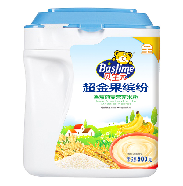 貝生元超金果繽紛香蕉燕麥營養(yǎng)米粉聽裝