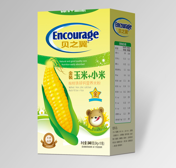 貝之翼玉米+小米核桃鐵鋅鈣營(yíng)養(yǎng)米粉