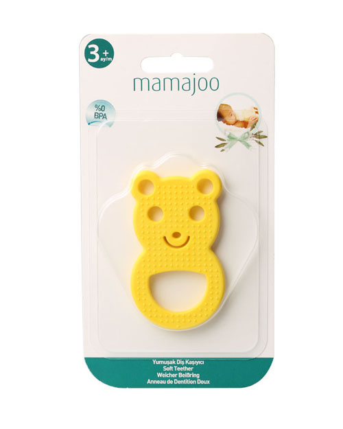 mamajoo軟牙膠-淺黃小熊