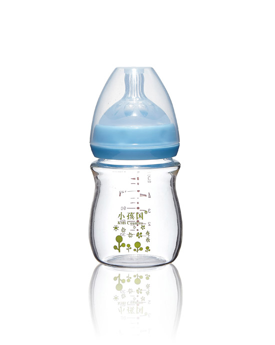 小孩國初生寬口玻璃奶瓶藍(lán)色150ML.jpg 小孩國初生寬口玻璃奶瓶藍(lán)色150ML.jpg