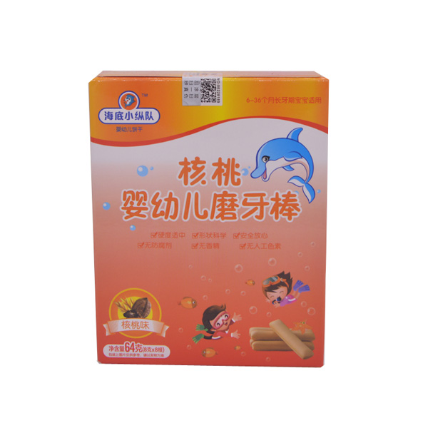 海底小縱隊核桃味磨牙棒盒裝64g