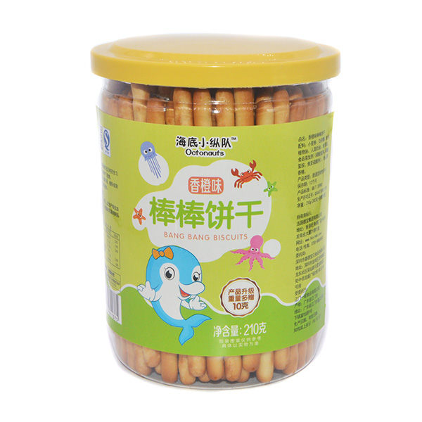 海底小縱隊棒棒餅干香橙味210g
